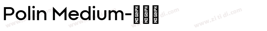 Polin Medium字体转换